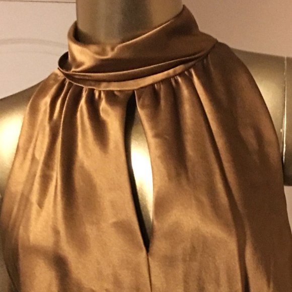 KAY UNGER New York 100% Silk High Neck Blouson Top  -  NEW WITH TAGS! - Picture 4 of 13